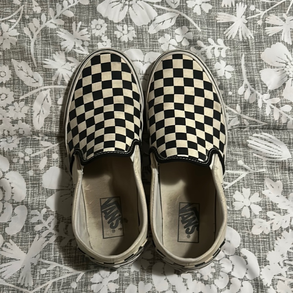 Vans checkered pattern size 9